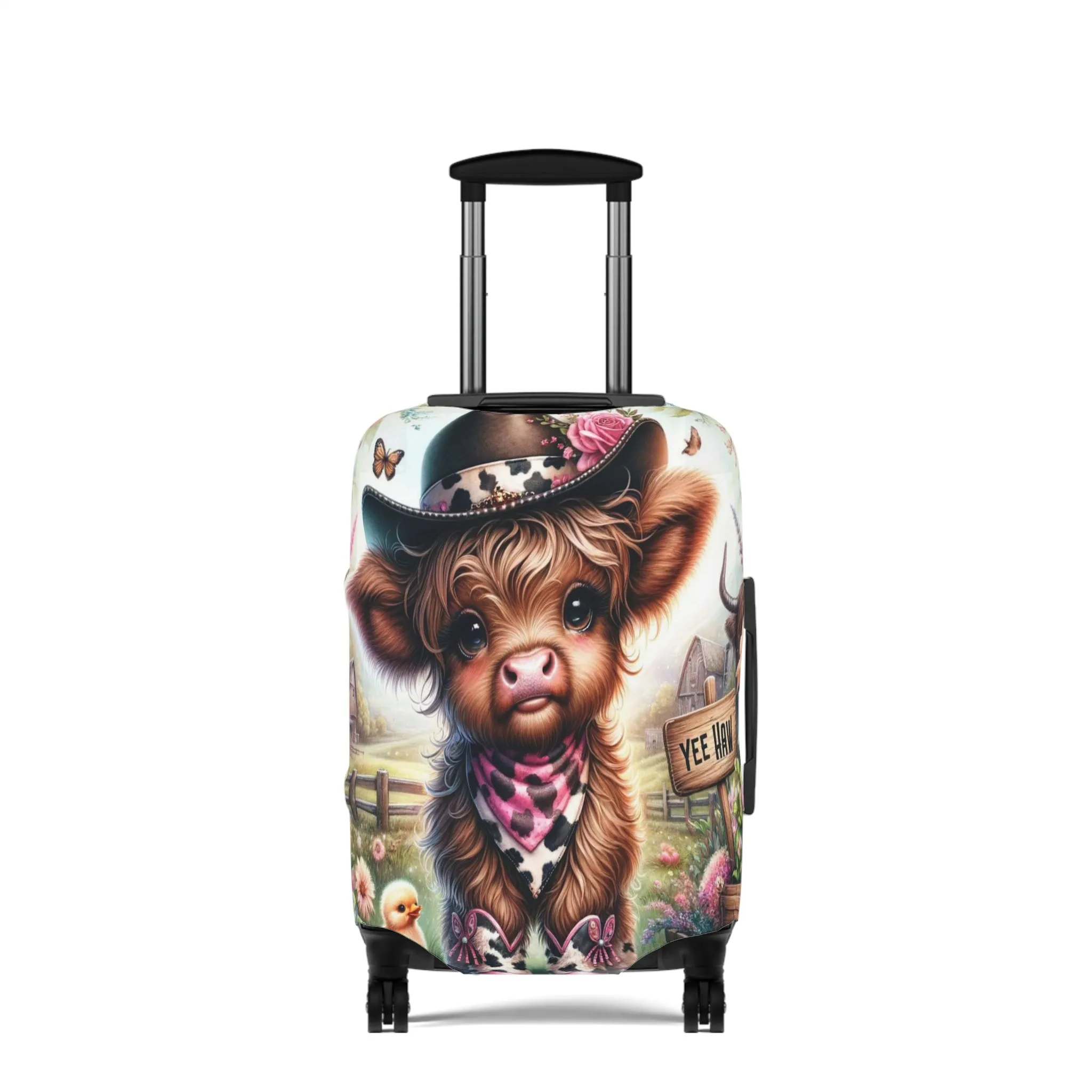 Luggage Cover, Highland Cow, Country and Western, awd-1419