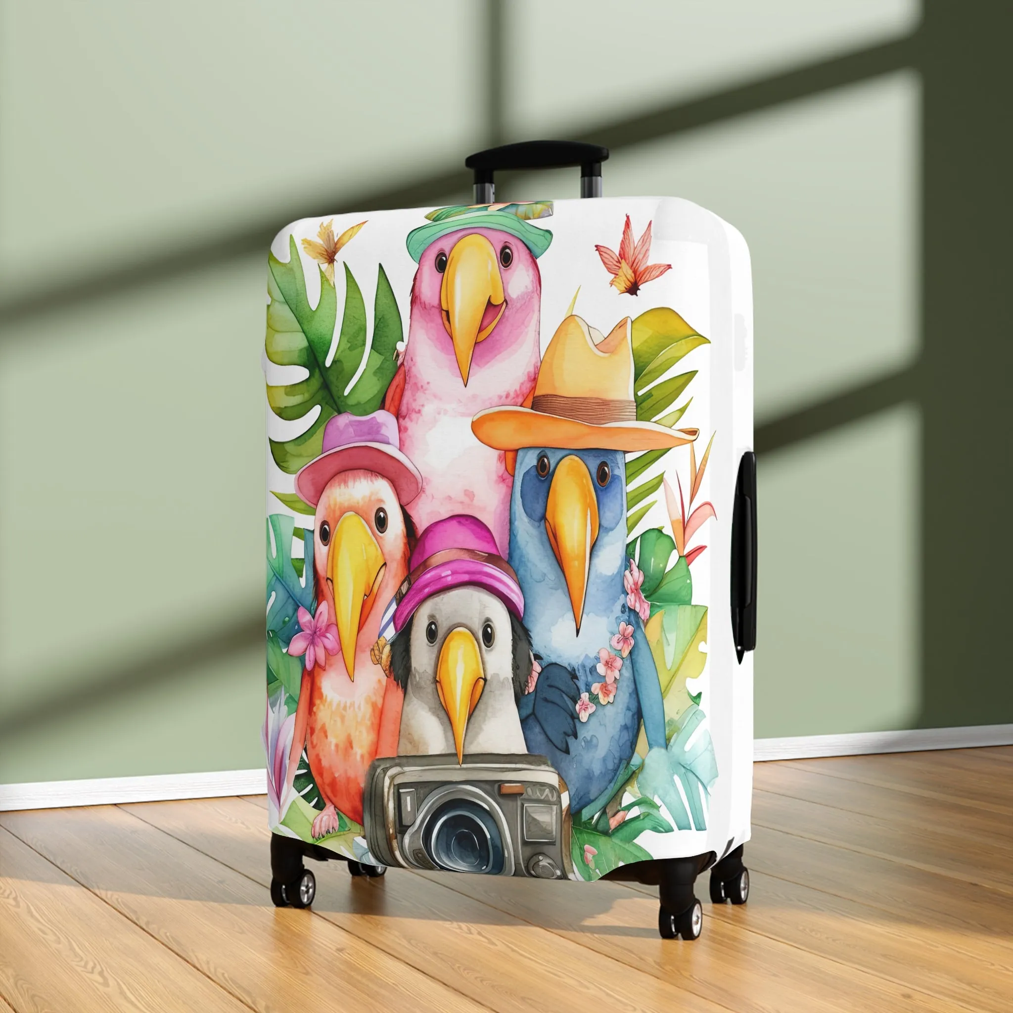 Luggage Cover, Parrots and Camera, awd-326