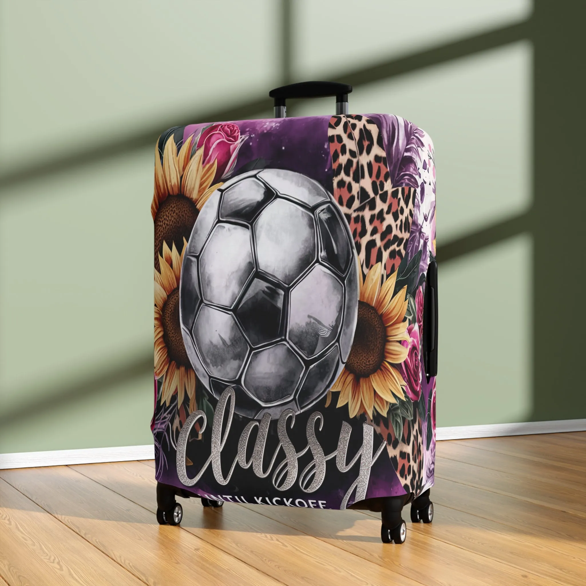 Luggage Cover, Soccer, Classy until Kickoff, awd-1732