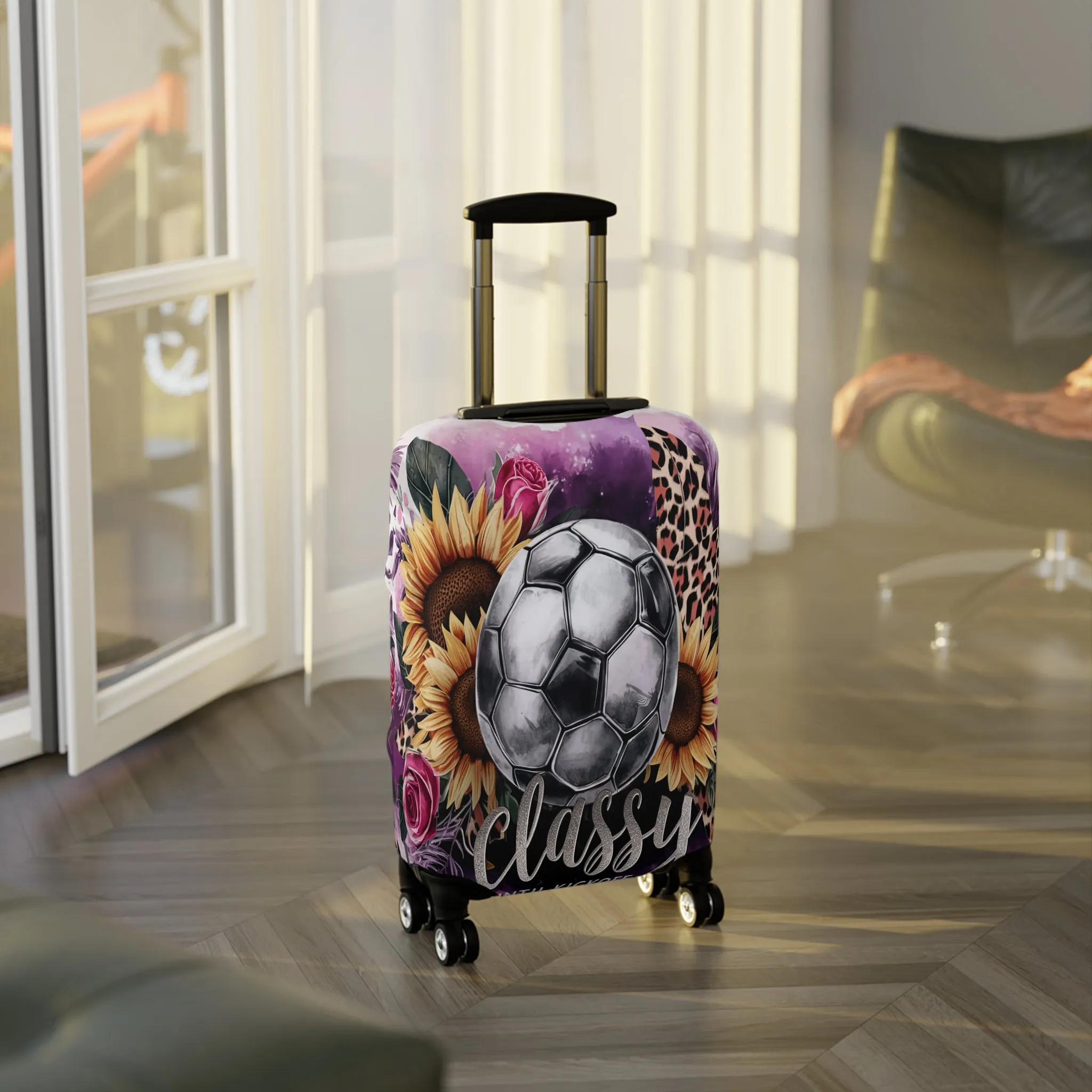 Luggage Cover, Soccer, Classy until Kickoff, awd-1732