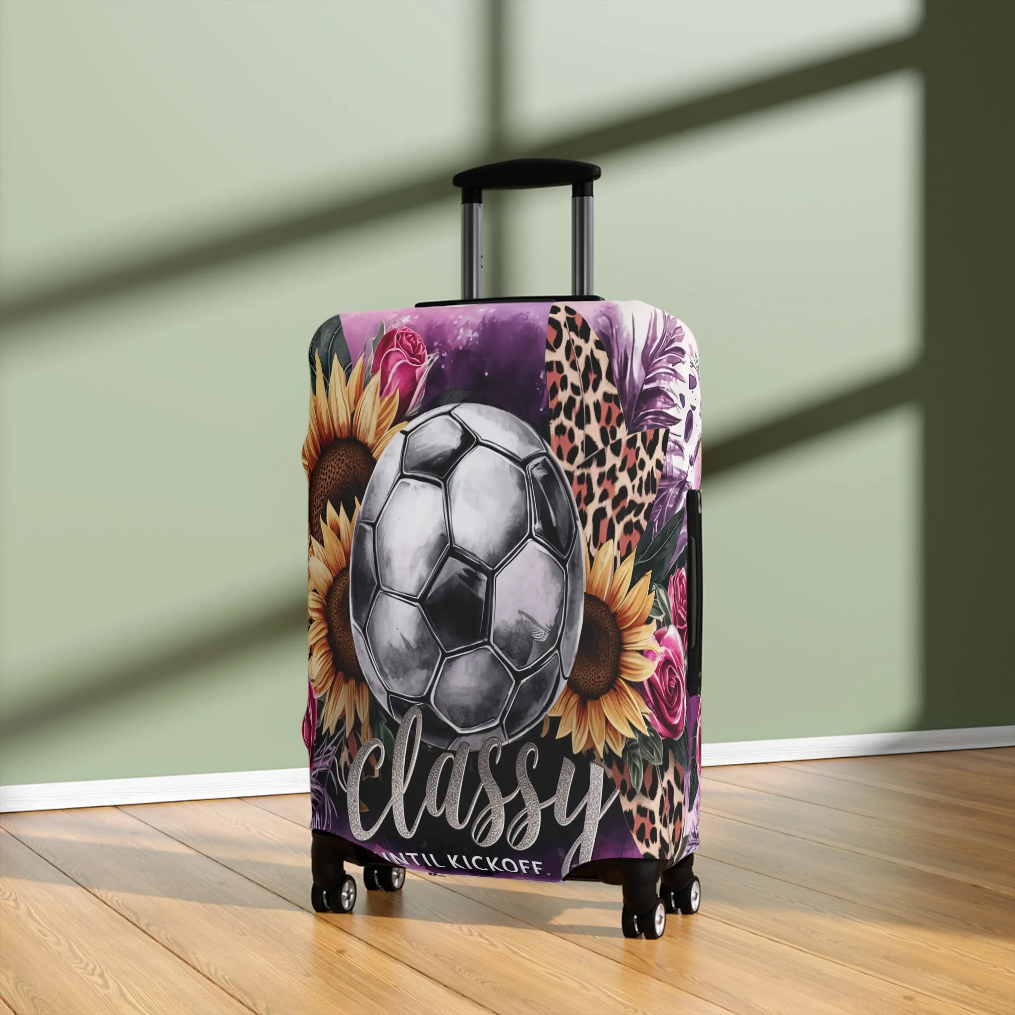 Luggage Cover, Soccer, Classy until Kickoff, awd-1732