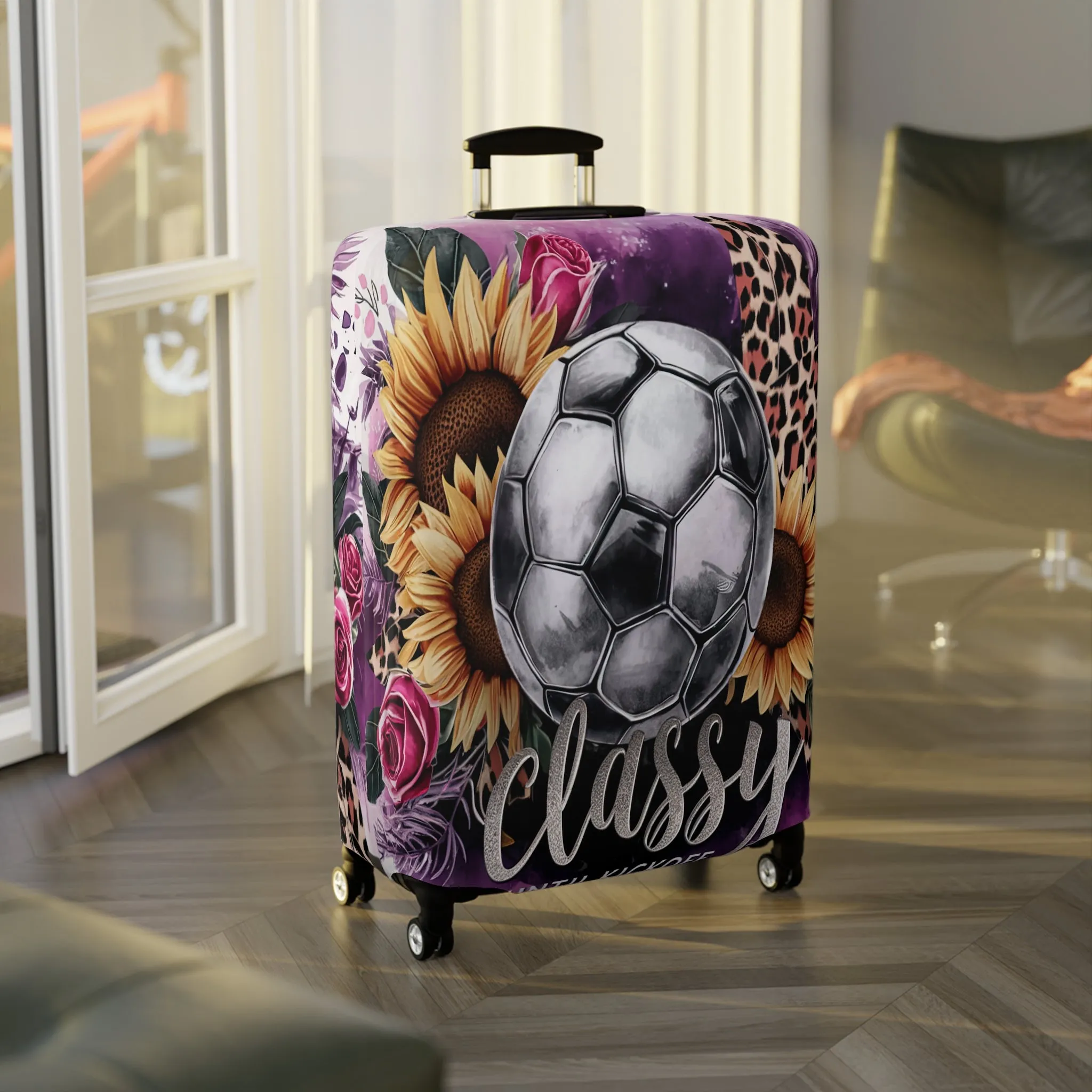 Luggage Cover, Soccer, Classy until Kickoff, awd-1732