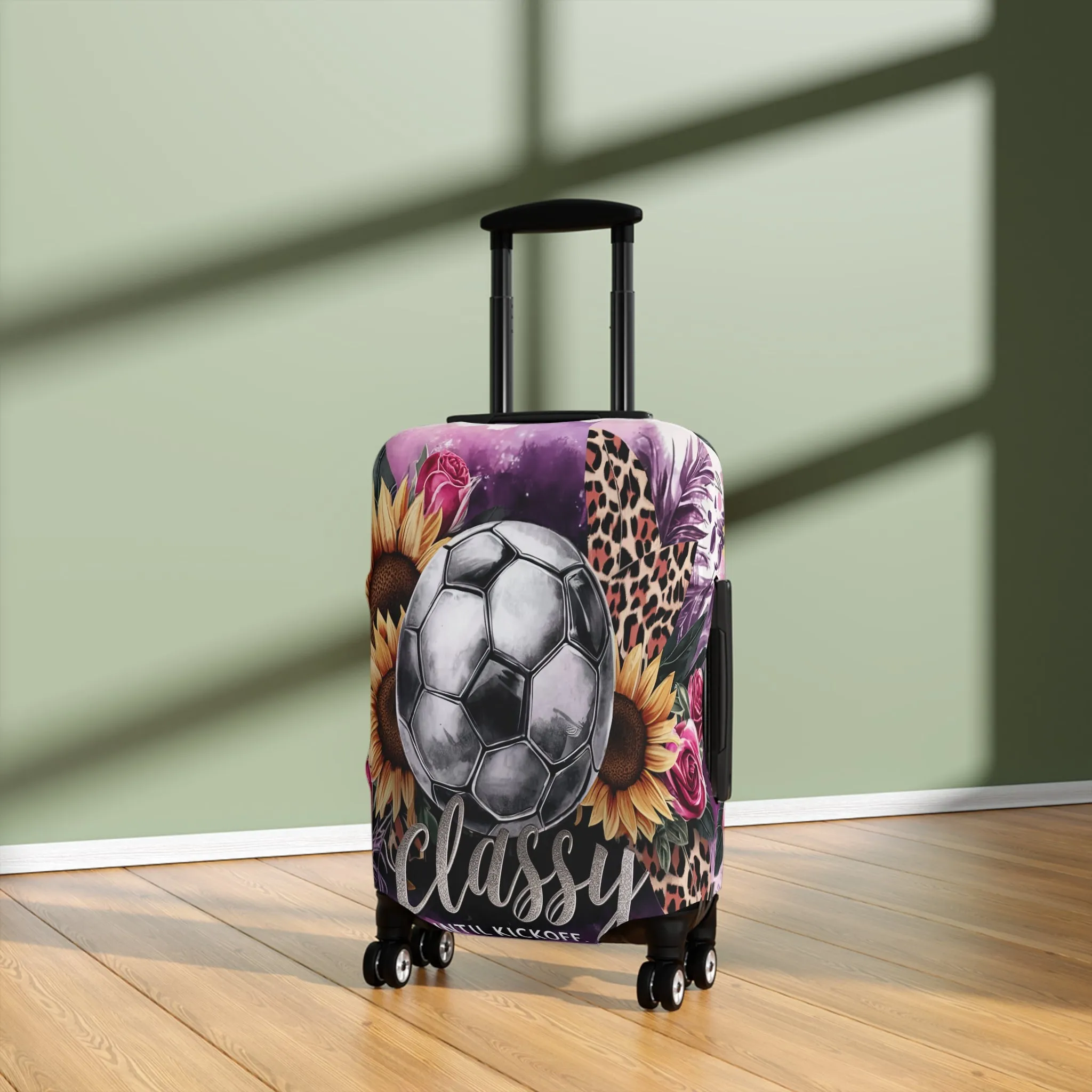 Luggage Cover, Soccer, Classy until Kickoff, awd-1732