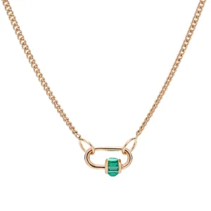 Marla Aaron 14k Yellow Gold Emerald Total Baguette Baby Lock