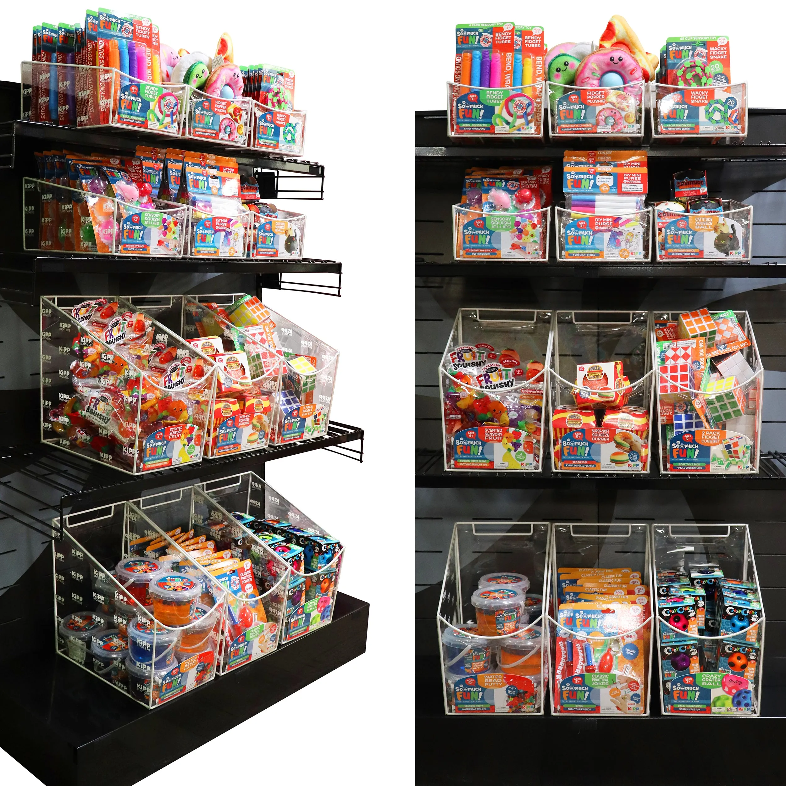 Merchandising Fixture - So Much Fun Clear Toy Bin Kit ONLY 88383