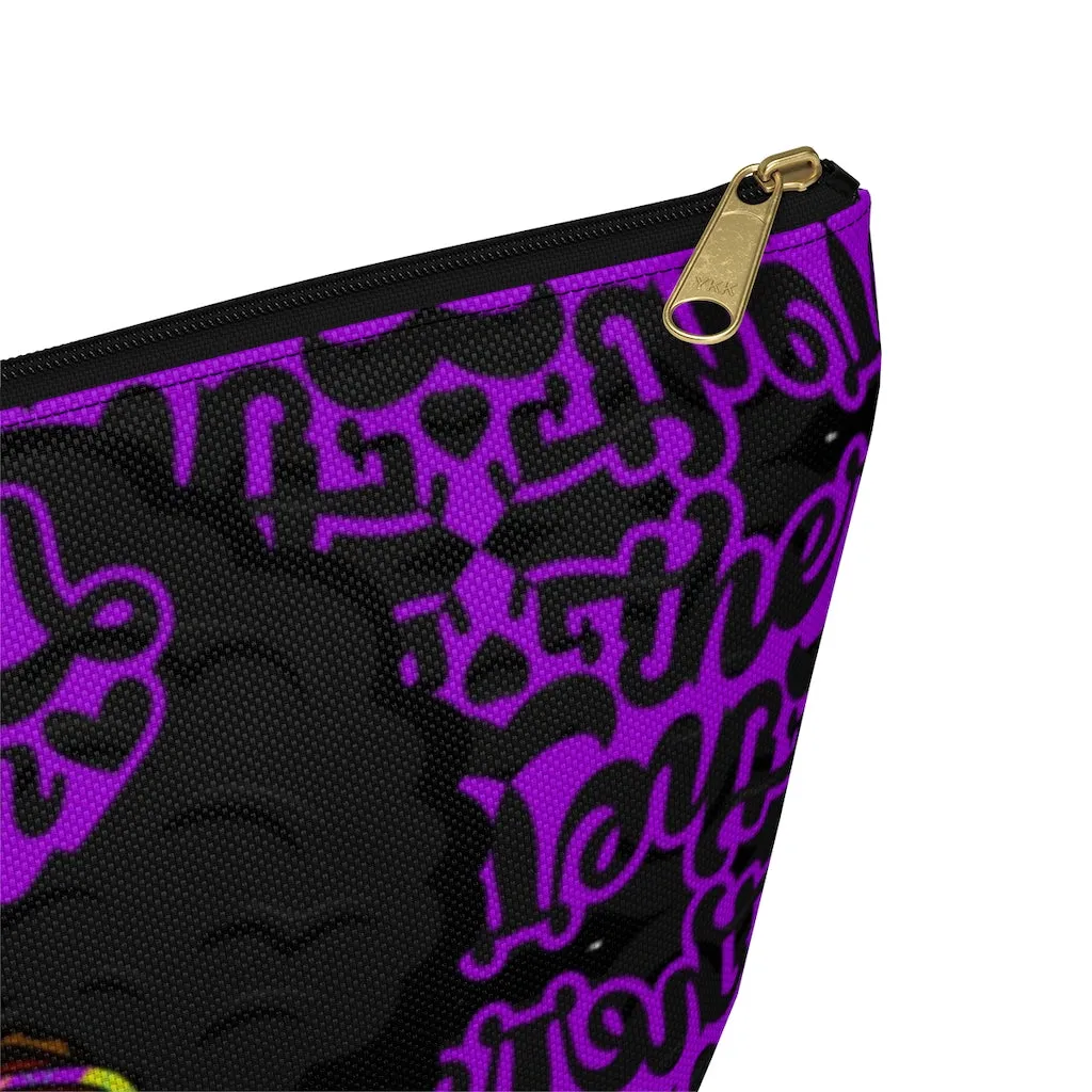 MOTHER HUSTLER Accessory Pouch w T-bottom (PURPLE)