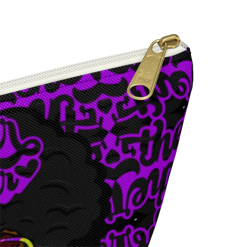 MOTHER HUSTLER Accessory Pouch w T-bottom (PURPLE)