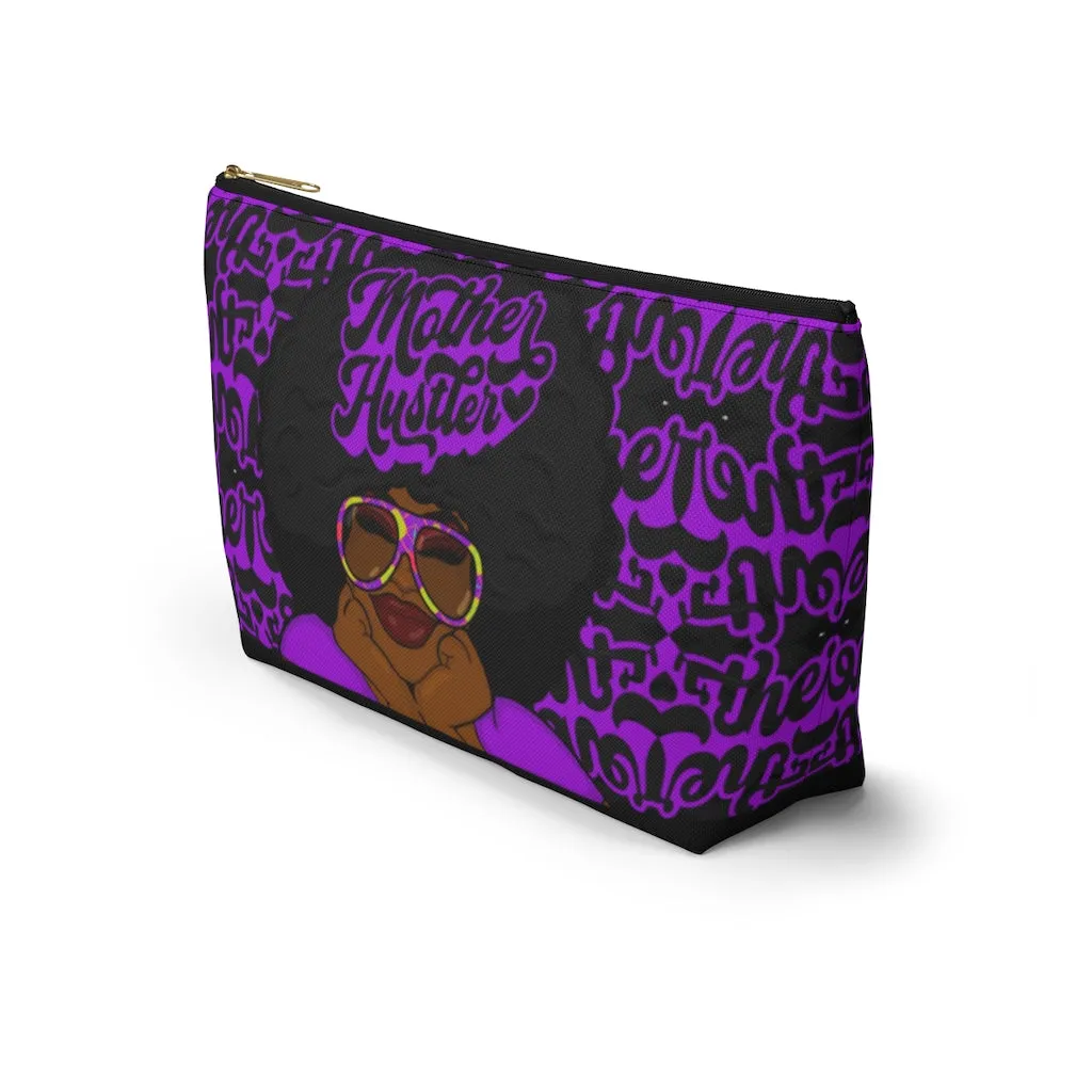 MOTHER HUSTLER Accessory Pouch w T-bottom (PURPLE)