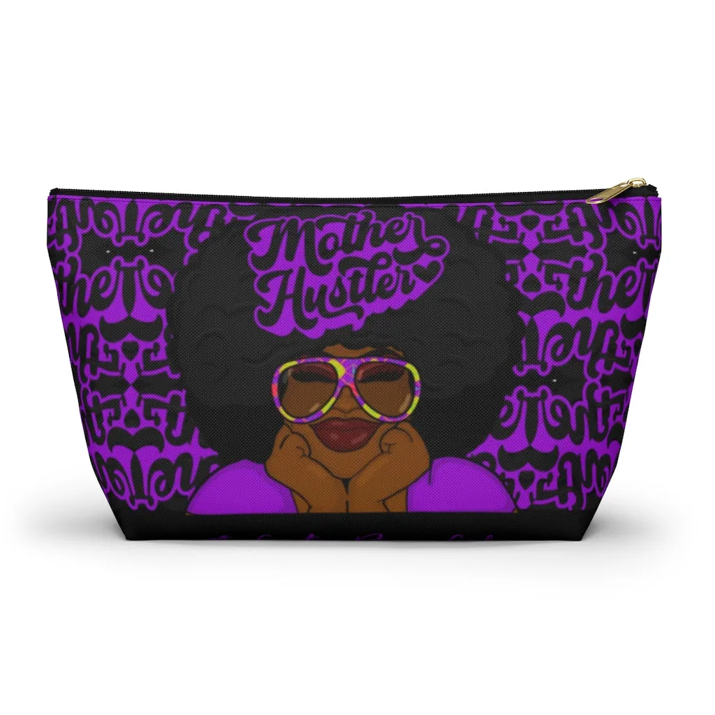 MOTHER HUSTLER Accessory Pouch w T-bottom (PURPLE)