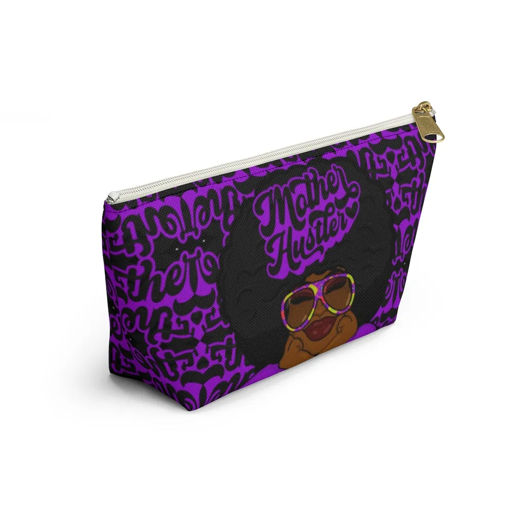 MOTHER HUSTLER Accessory Pouch w T-bottom (PURPLE)