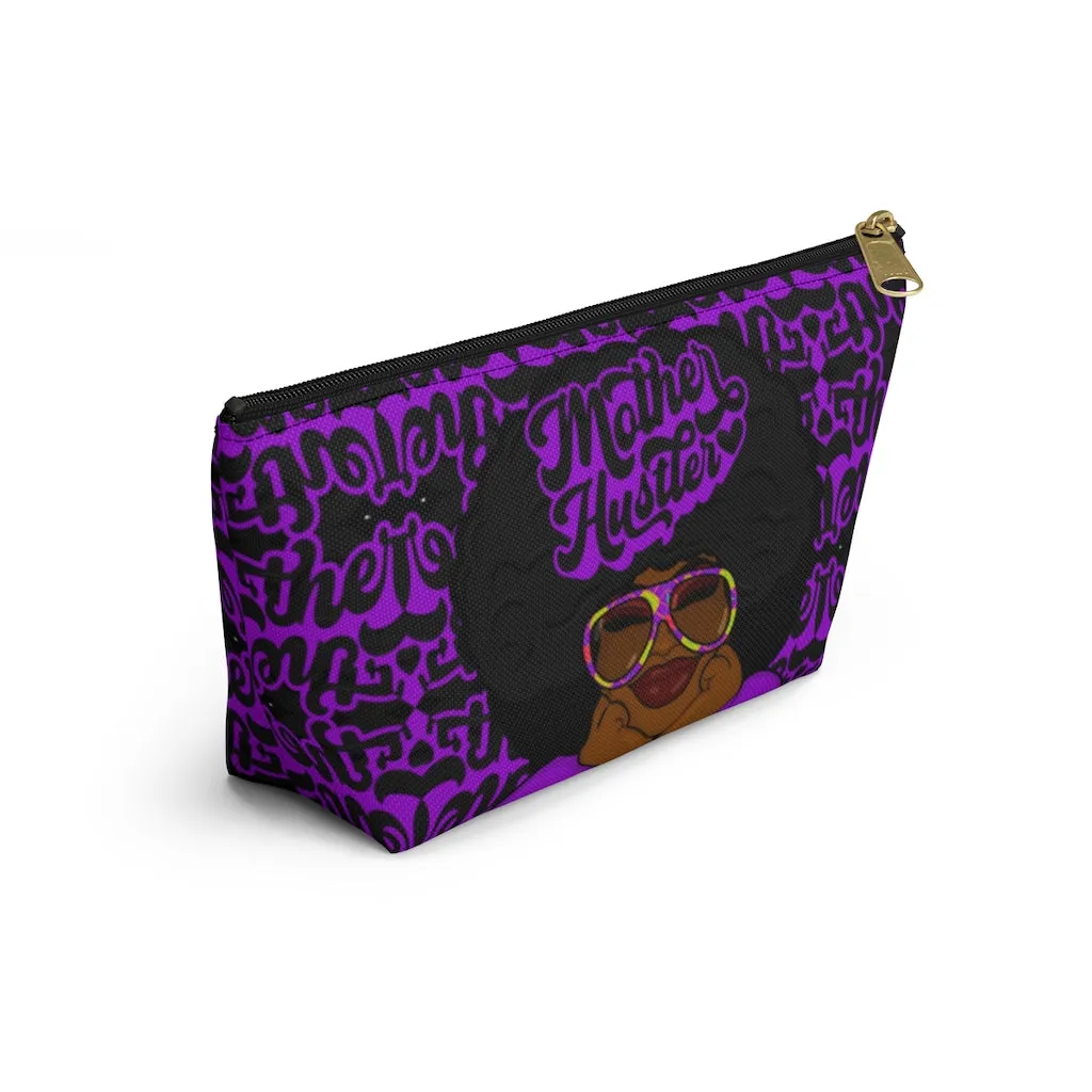 MOTHER HUSTLER Accessory Pouch w T-bottom (PURPLE)