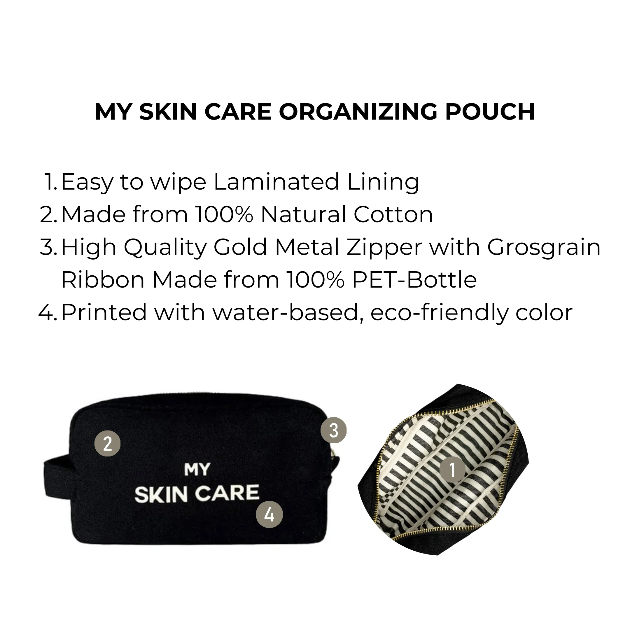 My Skin Care - Organizing Pouch, Black