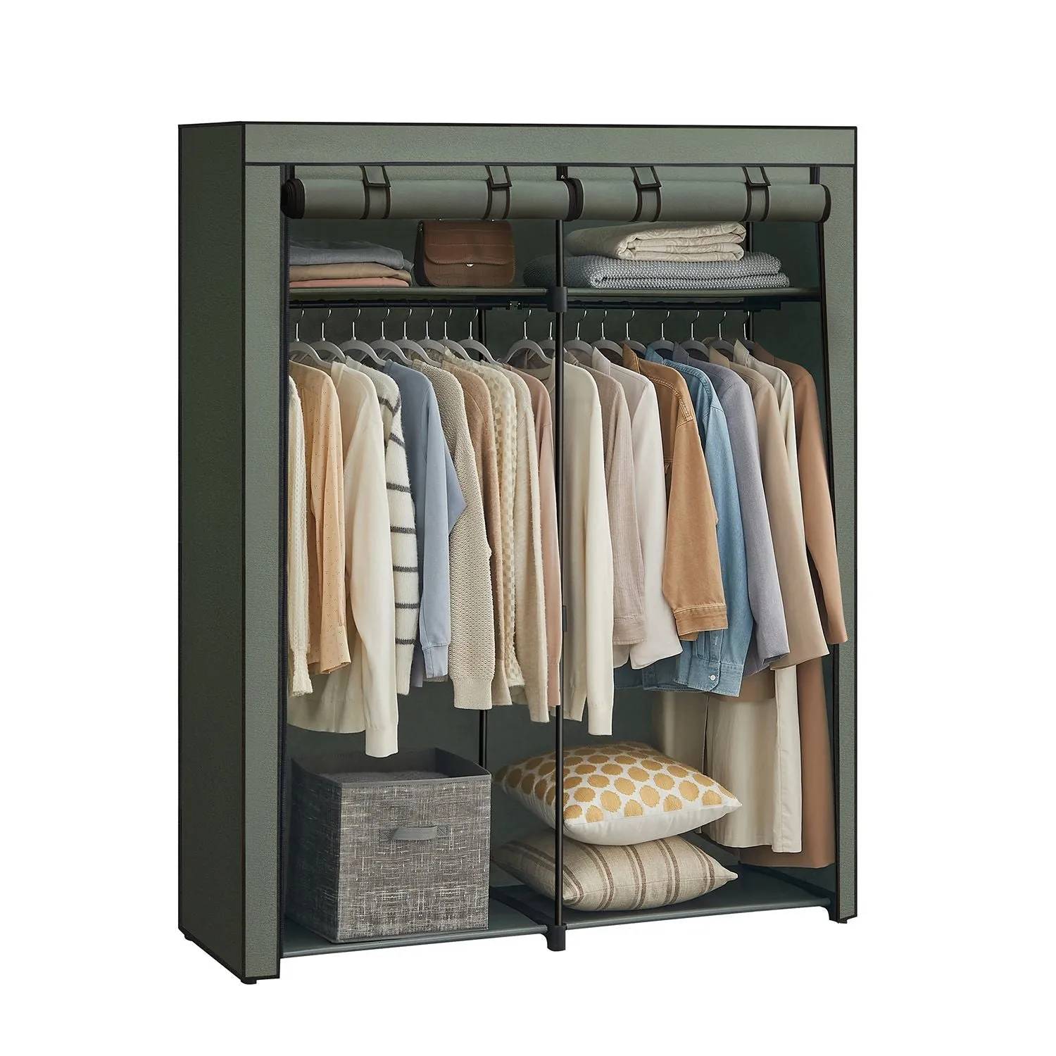 Portable Closet Wardrobe 55.1 x 16.9 x 68.5 Inches