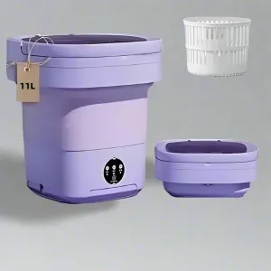 Portable Washing Machine - Foldable Mini Washer And Spin Dryer