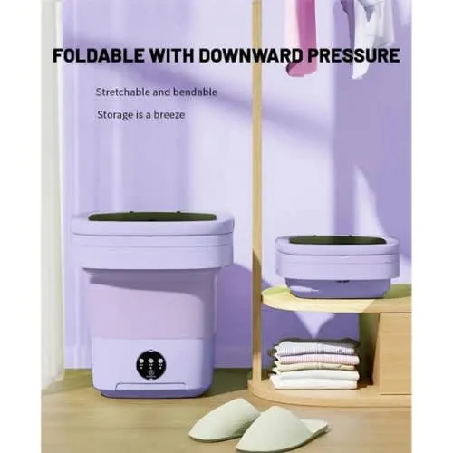 Portable Washing Machine - Foldable Mini Washer And Spin Dryer