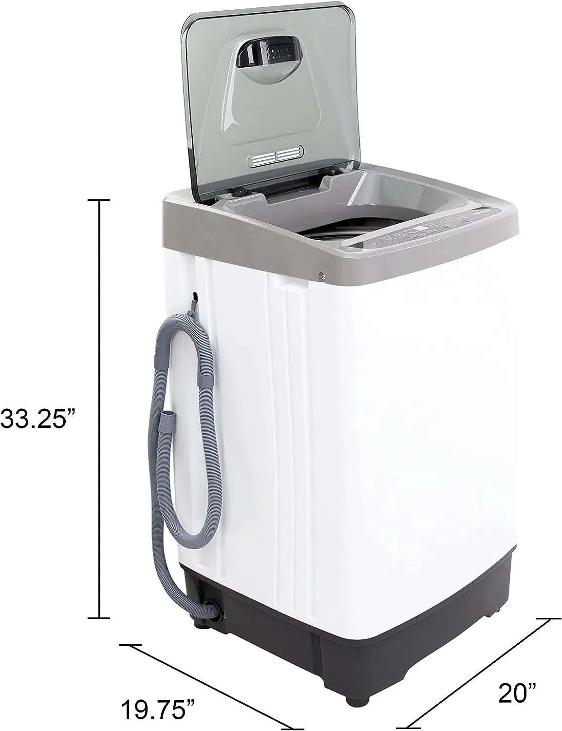 Portable Washing Machine with 8 Automatic Cycles