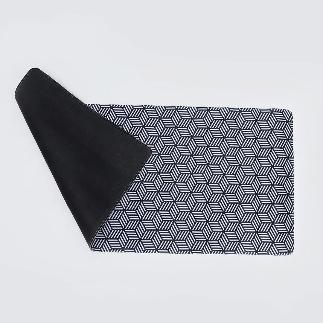 Printed Desk Mat - Hexagon Pattern