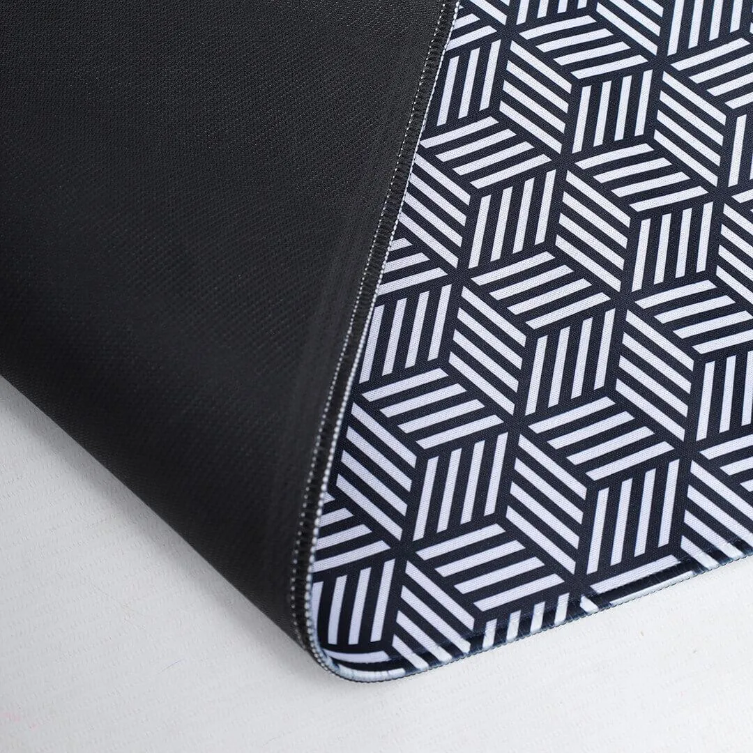 Printed Desk Mat - Hexagon Pattern