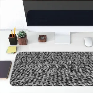 Printed Desk Mat - Hexagon Pattern