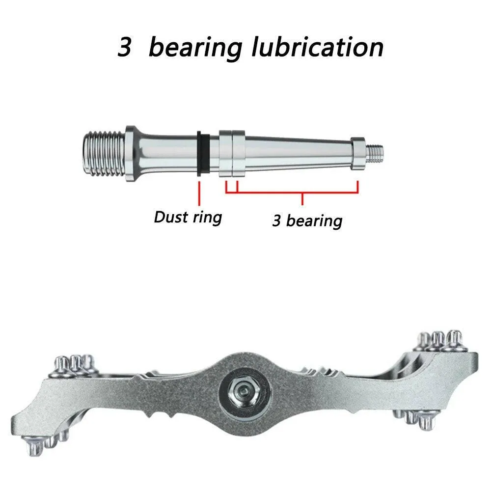 Promend MTB bike pedal CNC ultra-light aluminum non-slip 12 pins 3 bearing Big feet pedals Pedale Vtt Mountain Bike Accessories