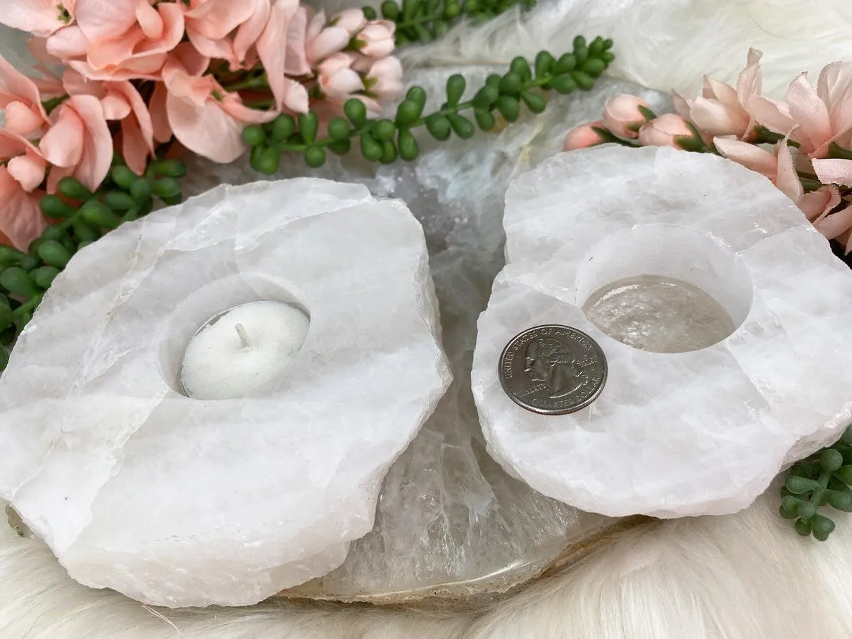 Quartz Candle Holders