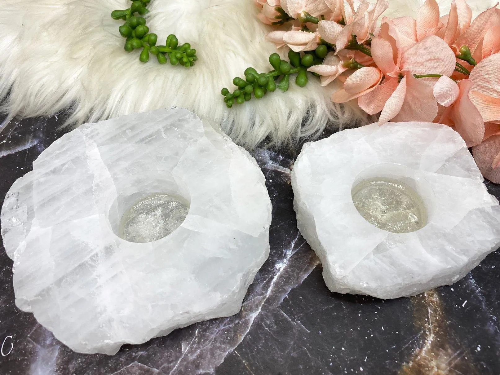 Quartz Candle Holders