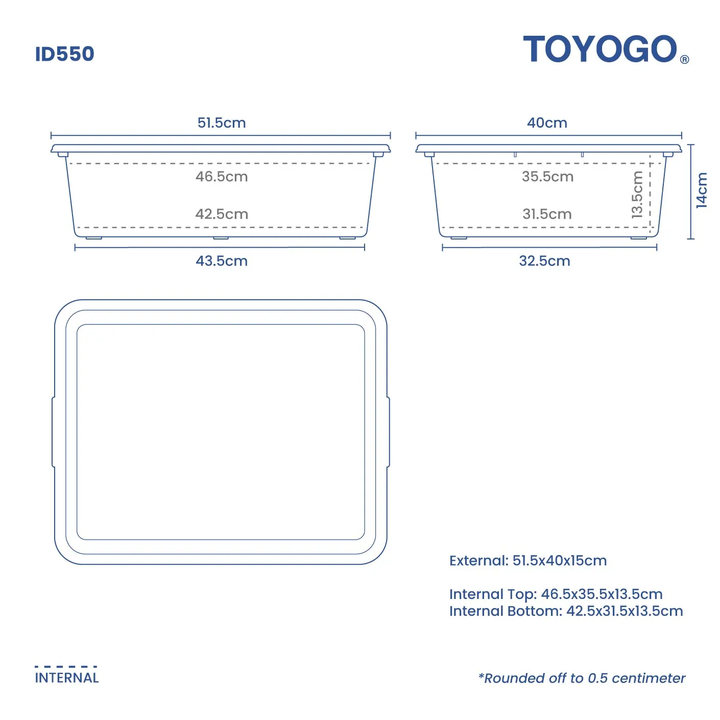 RECTANGLE BASIN (ID550)