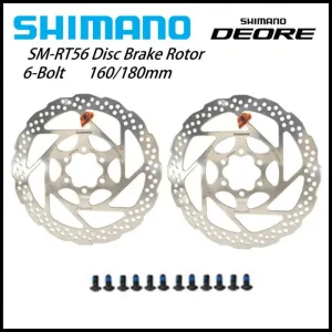 RT56 Mountain Bike Disc Brake Rotor 160MM 180MM Deore RT26 M6000 MT200 M375 6 Bolt Efficient Cooling Brake Disc Bike Accessories