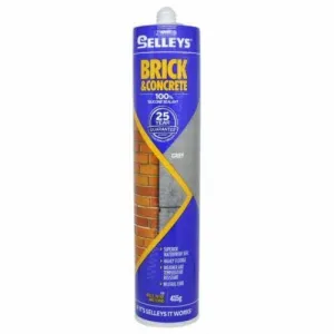 SELLEYS Brick & Concrete Silicone Sealant 415g For Wall,Patios,Floor BC 415G