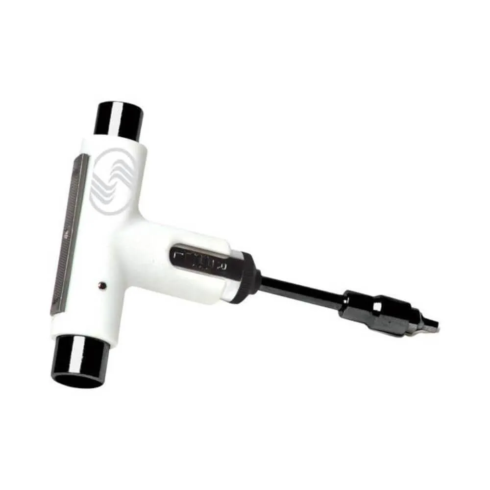 Silver Skateboard T Tool Whiteout White Black