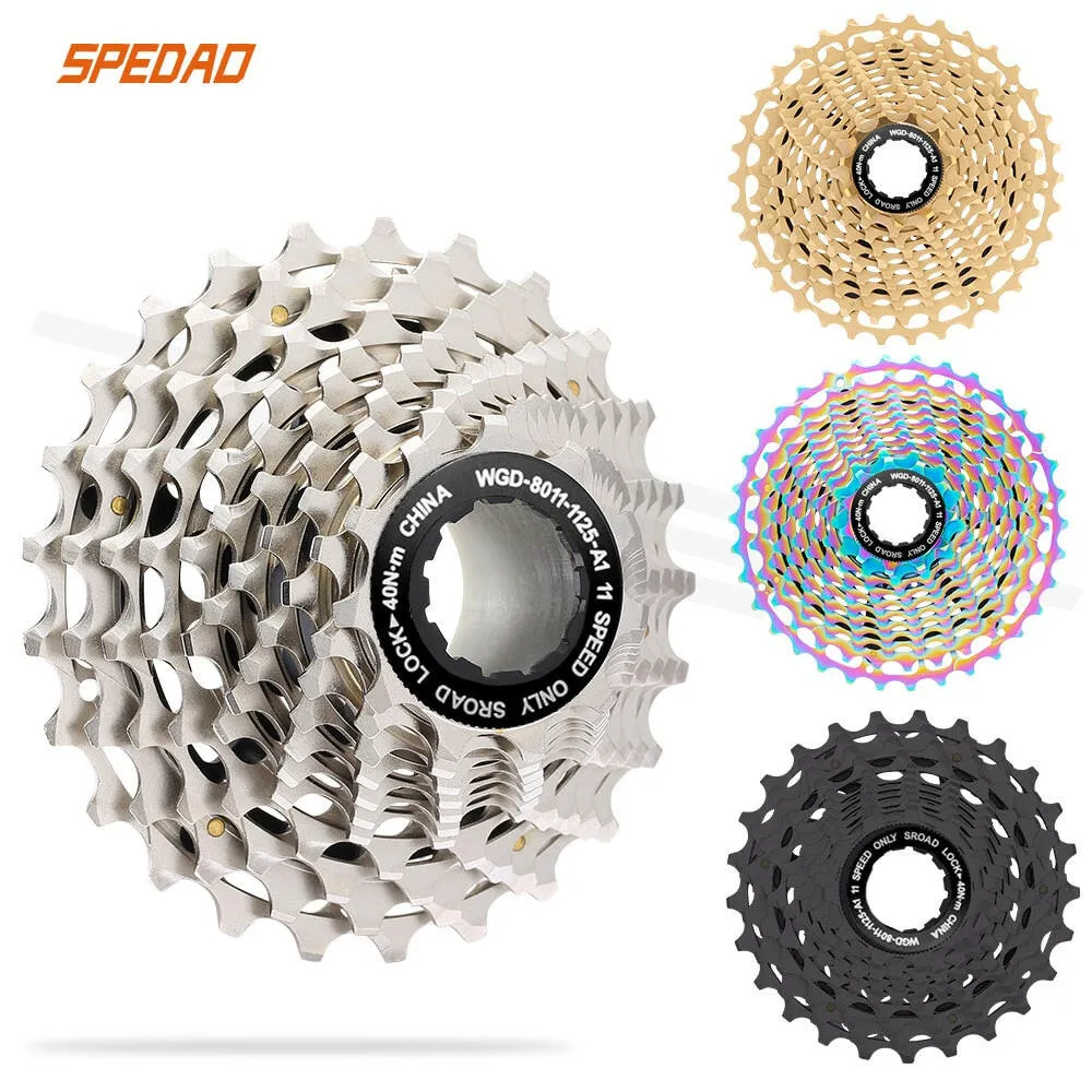 SPEDAO Road Bike Cassette Ultralight 11 Speed 11-25/28/32/34T CNC Freewheel K7 11V 11S HG Sprocket For R9100 Bicycle Flywheels