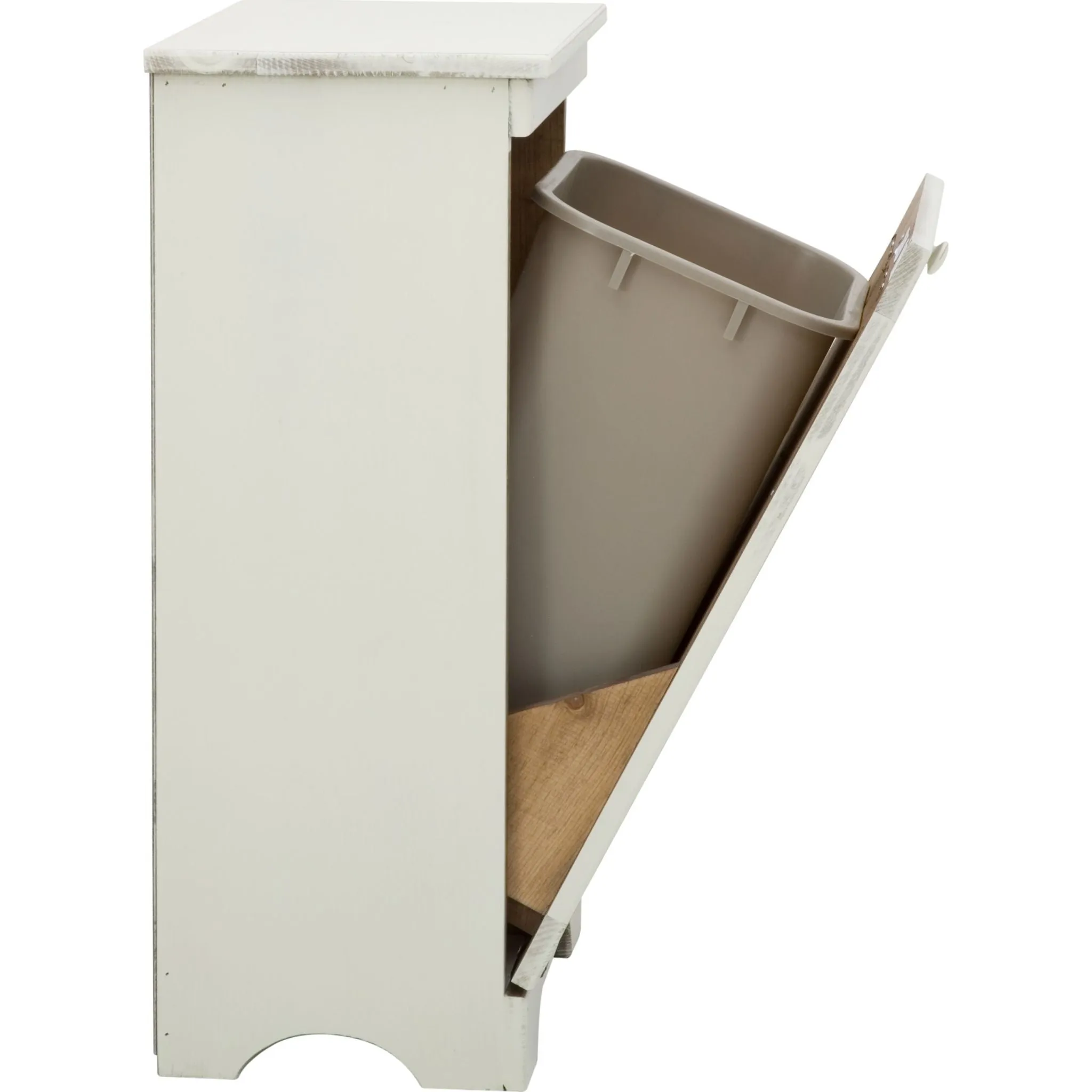 Tilt Bin - Antique White