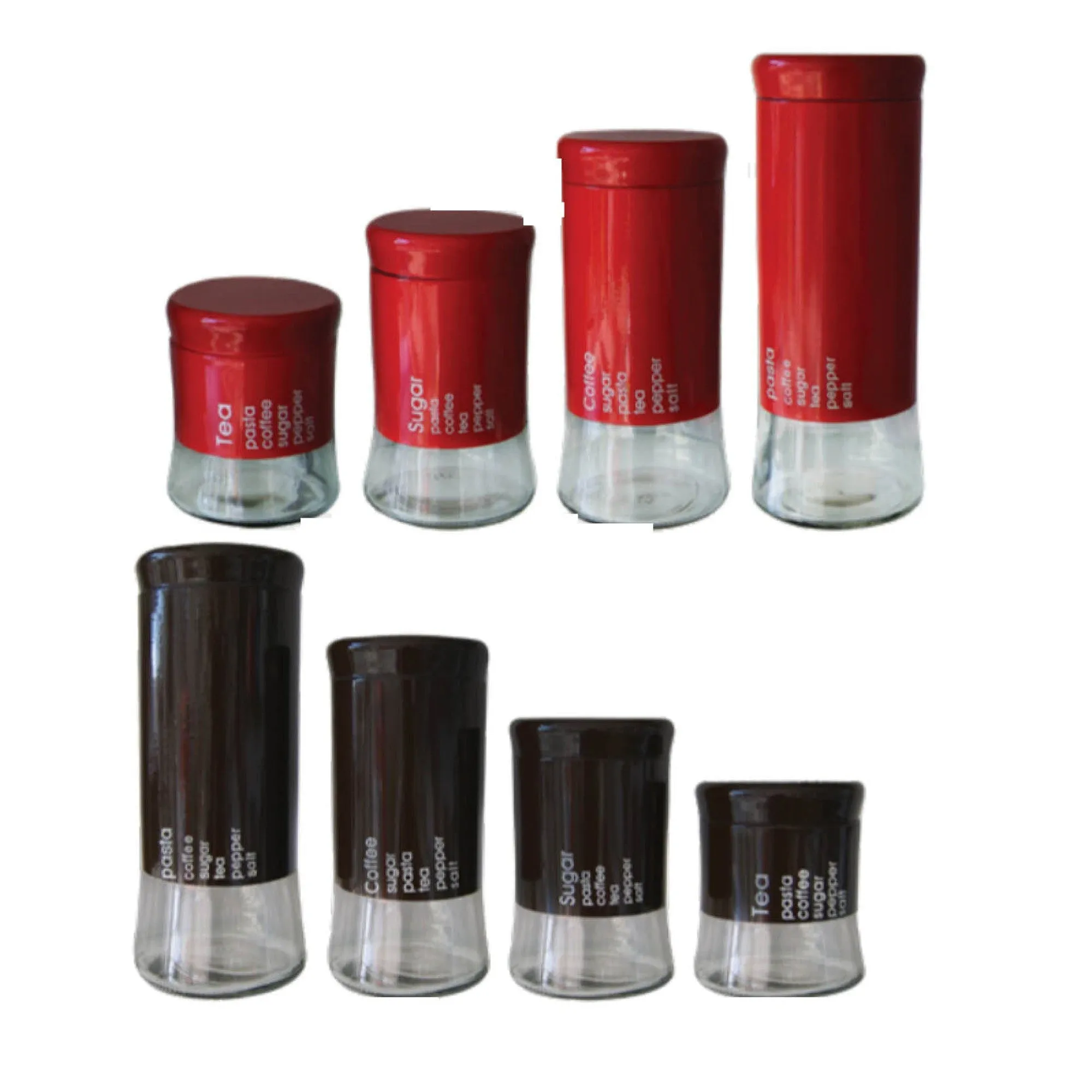 Totally Home Glass Canister 4pc Set