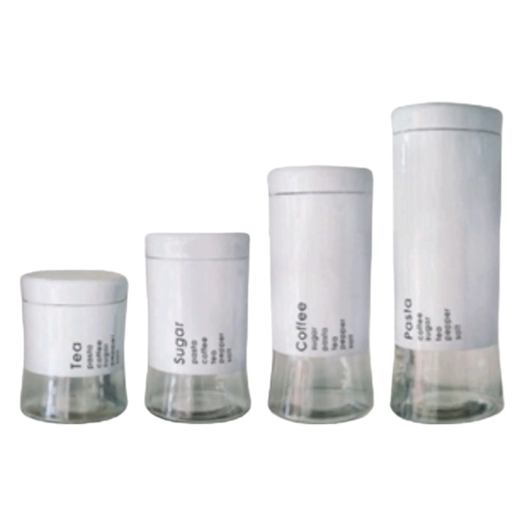 Totally Home Glass Canister 4pc Set