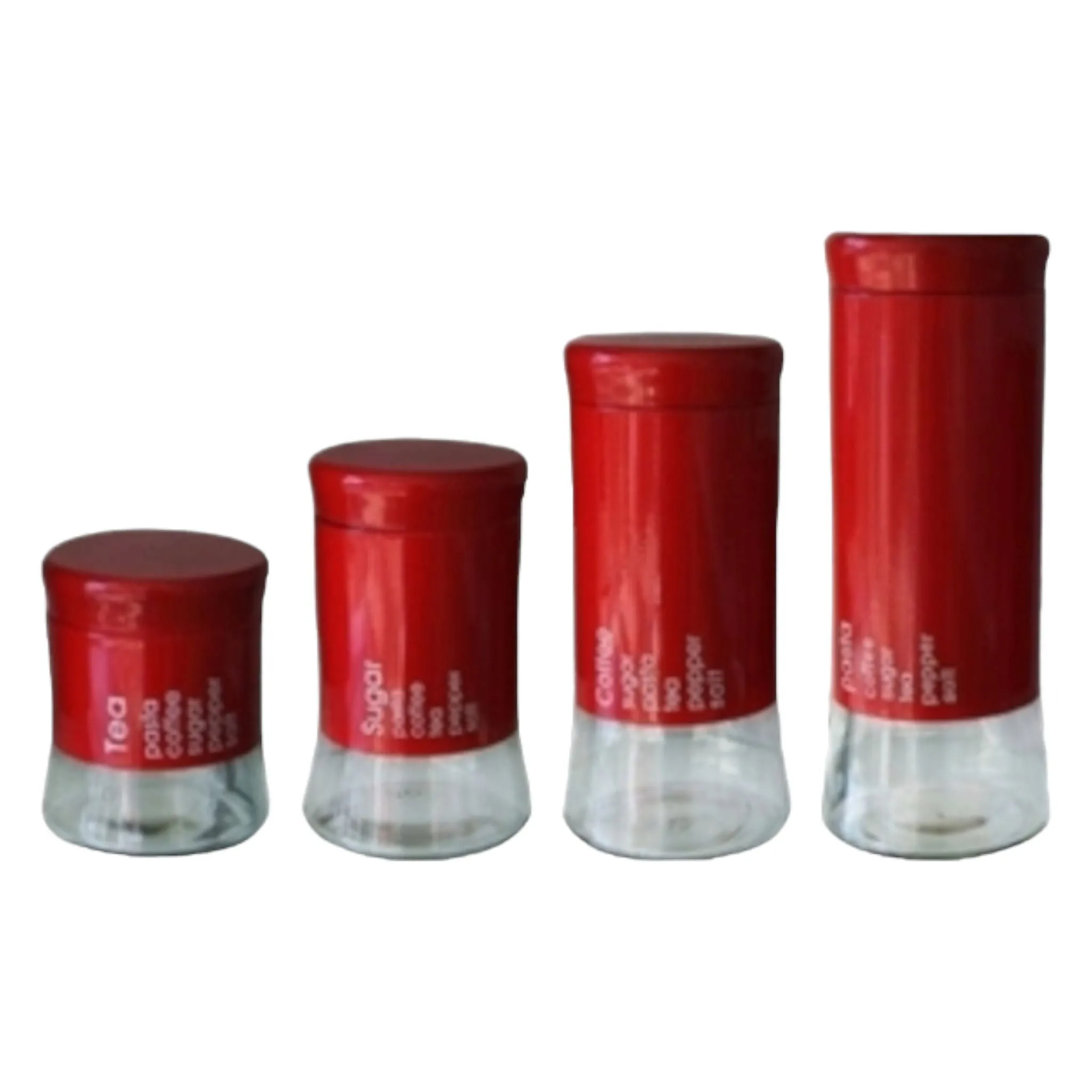 Totally Home Glass Canister 4pc Set