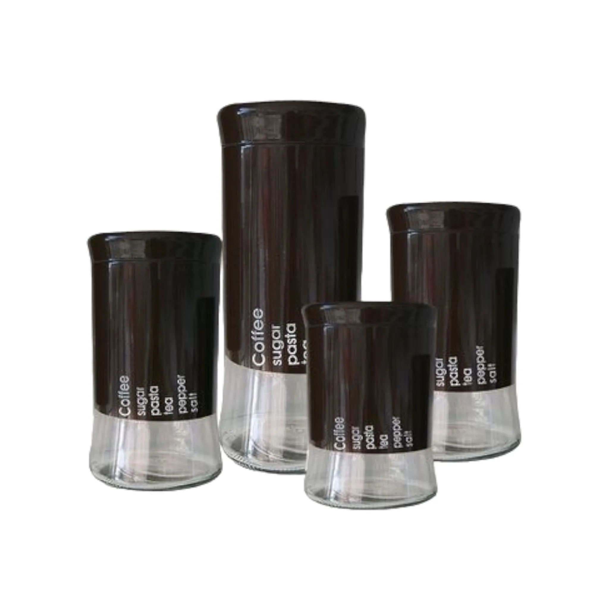 Totally Home Glass Canister 4pc Set