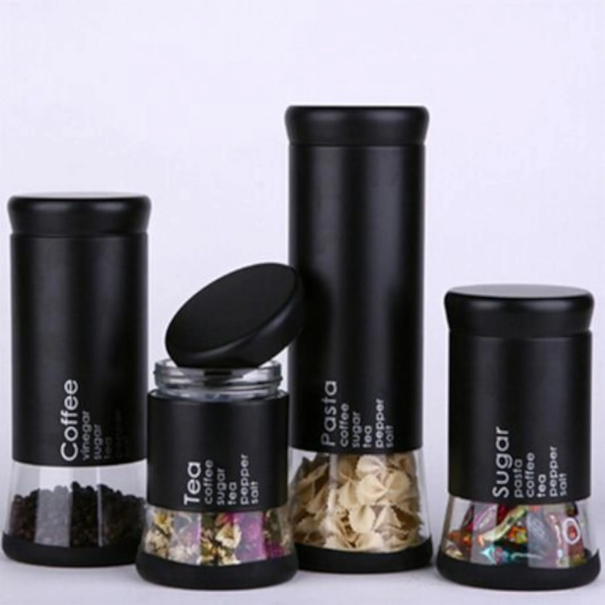 Totally Home Glass Canister 4pc Set