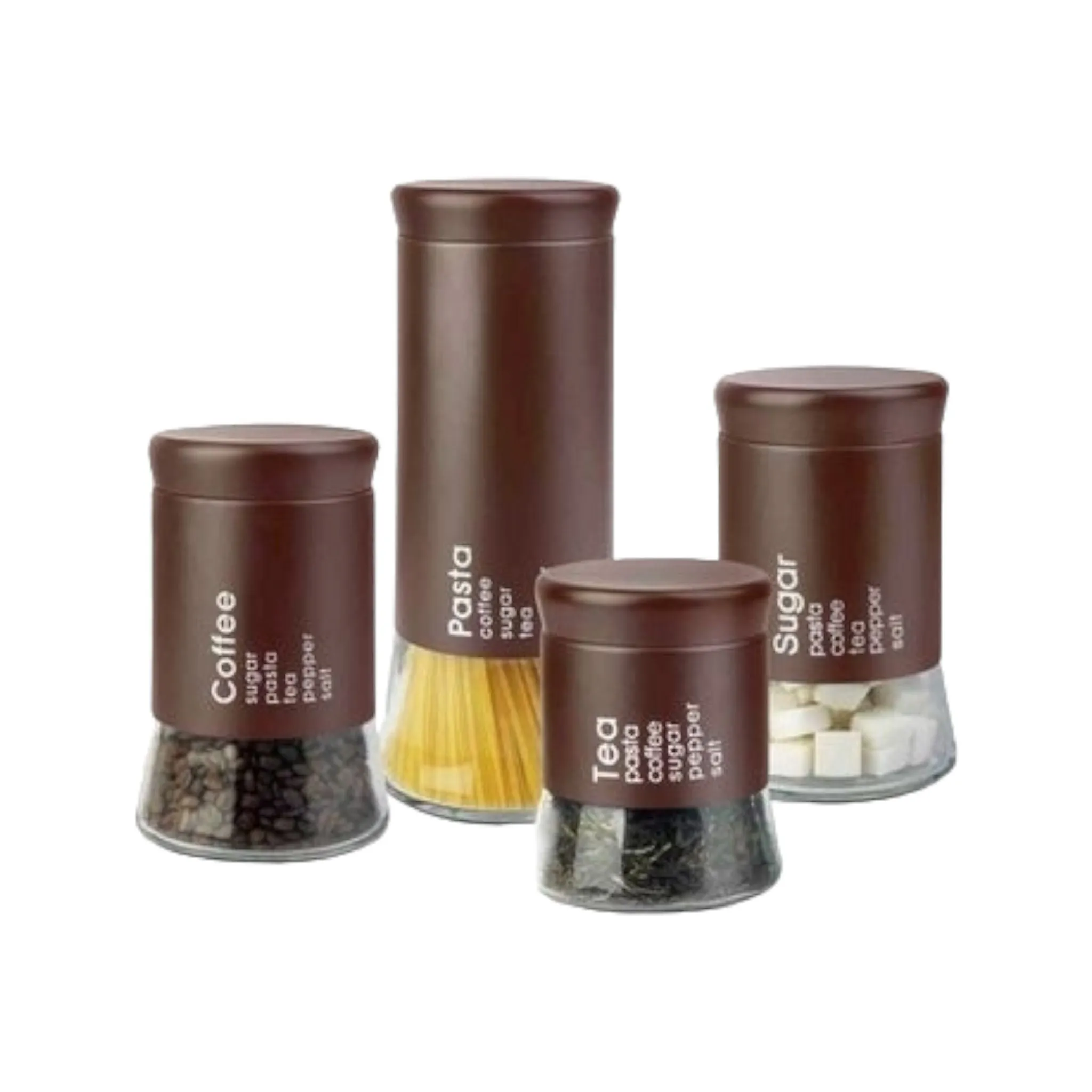 Totally Home Glass Canister 4pc Set