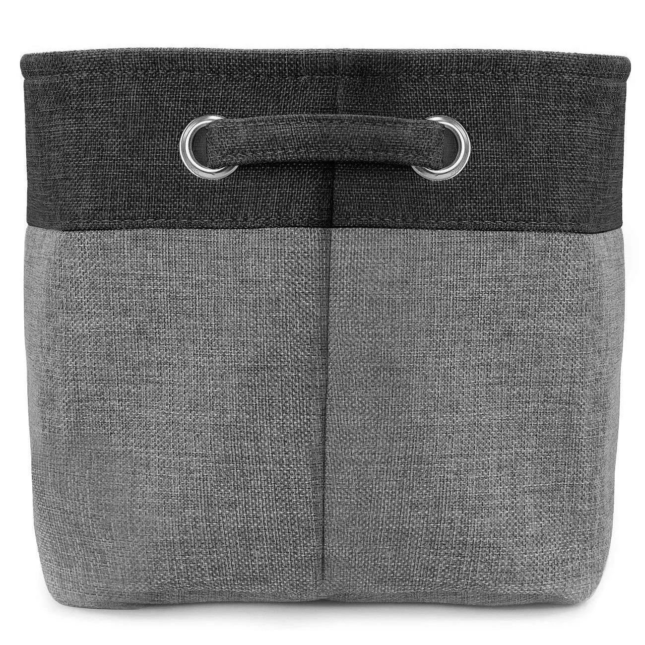 Twill Rope Fabric Storage Bins for Shelves (6 Pack)