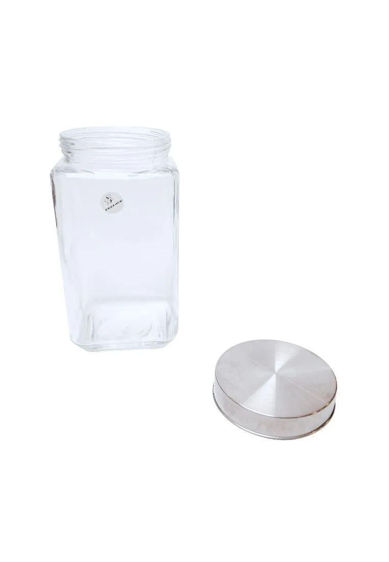 Union Glass Premier Square Storage Jar 2.2L