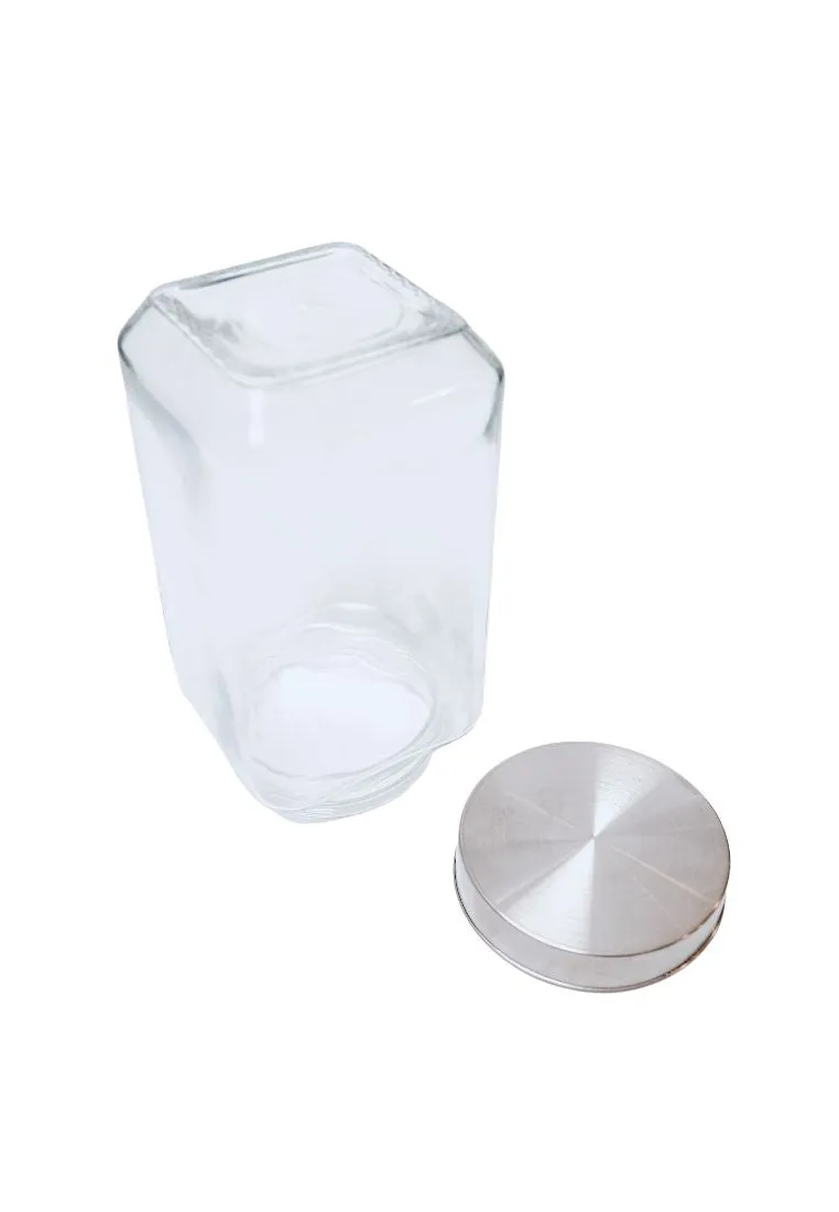 Union Glass Premier Square Storage Jar 2.2L