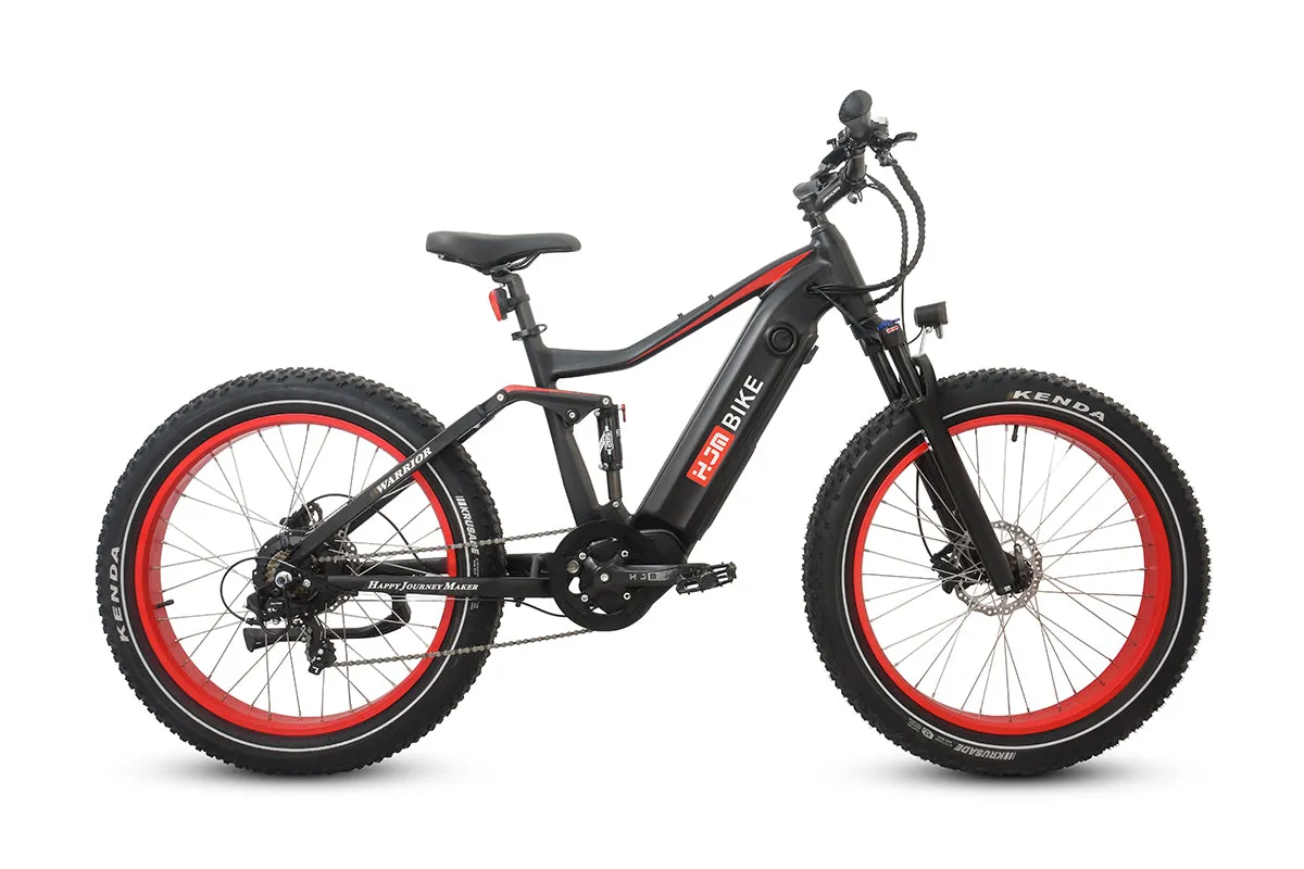 Warrior Full Suspension Fat Tire Ebike 1000W (Fully Assembled)