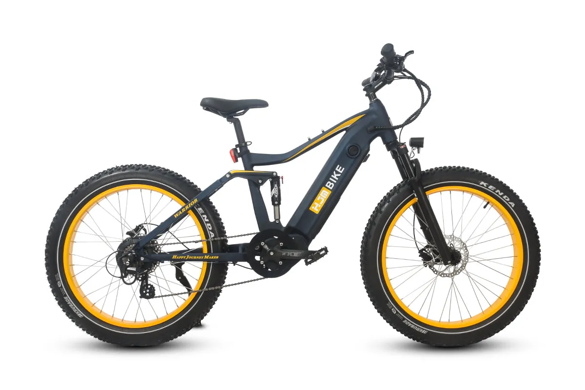 Warrior Full Suspension Fat Tire Ebike 1000W (Fully Assembled)