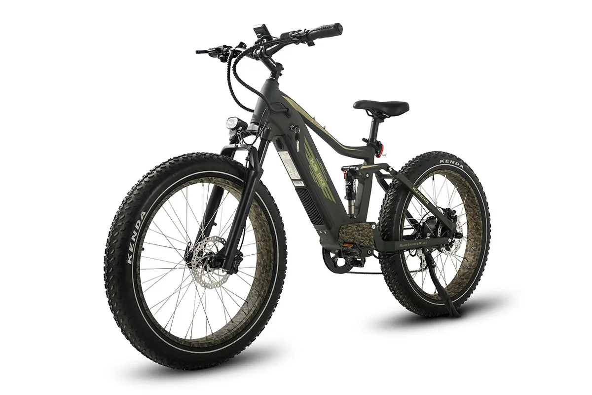 Warrior Full Suspension Fat Tire Ebike 1000W (Fully Assembled)