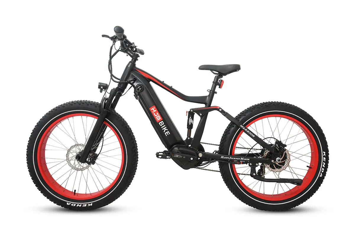 Warrior Full Suspension Fat Tire Ebike 1000W (Fully Assembled)