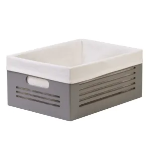 Wooden Gray Storage Bins - Large  (Wholesale)