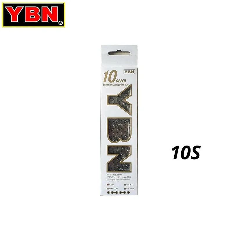 YBN 10/11/12S Chain MTB Mountain Road Bike Chains 10 11 12 Speed Hollow Bicycle Quick Link Silver S11S S12S Compatible SHIMANO